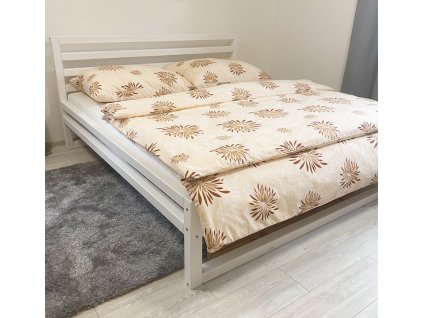 bavlněné-povlečení-140x200-žluté-s-květy-hnědé-vyrobeno-v-česku-slezská-harmonia
