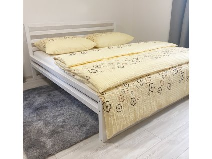 krepové-povlečení-140x220-žluté-barvy-se-vzorem-kytek-ručně-šité-slezská-harmonia