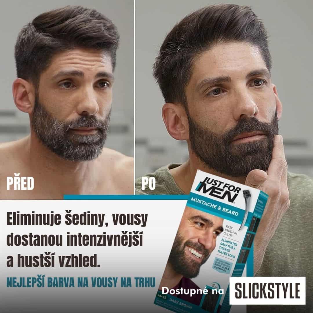 Zbavte se šedin ve vousech snadno a rychle s JUST FOR MEN!