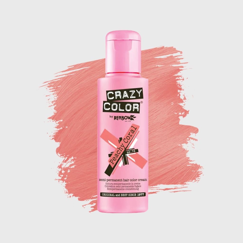 Crazy Color Peachy Coral No.70 barva na vlasy 100 ml