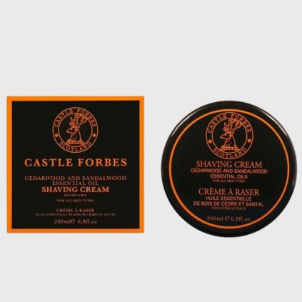 castle forbes cedarwood sandalwood shaving cream