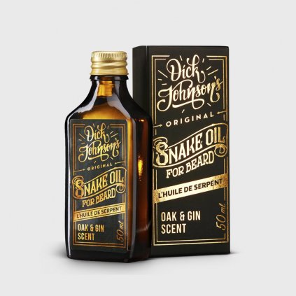 dick johnson snake oil oak and gin olej na vousy 50ml