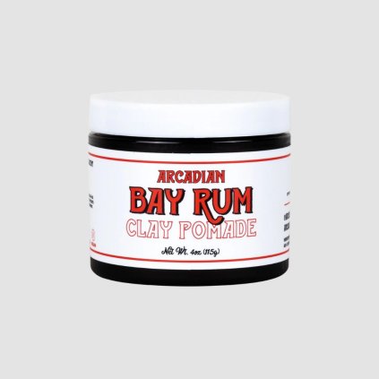 arcadian bay rum clay pomade 115g