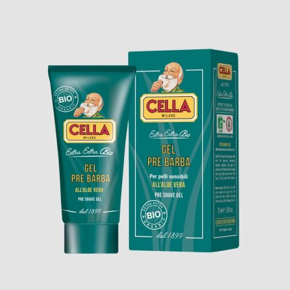 Cella Milano Organic Pre Shave Gel pred holenim 75ml