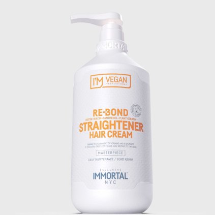 Krém na rovnání vlasů Immortal VEGAN Re Bond Hair Straightener Cream 1000 ml