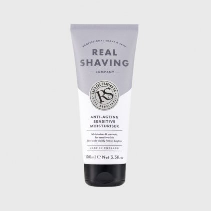 Real Shaving Co. Pánský hydratační krém pro citlivou pleť, 100ml