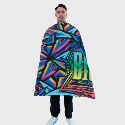 Blessed Psychedelic Barber Cape profesionální barber pláštěnka