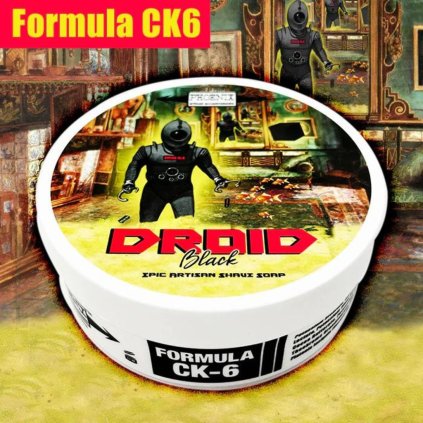 Phoenix Artisan Droid Black CK 6 FORMULA Shaving Soap mýdlo na holení 113 g