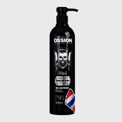 Morfose Ossion Premium Barber Line Gel na holení 3v1 jemný gel na holení 3v1 pro muže 700ml