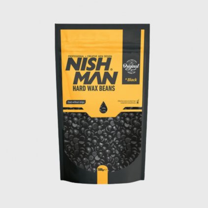 Nish Man Hard Wax Beans depilační vosková zrnka černá 500 g