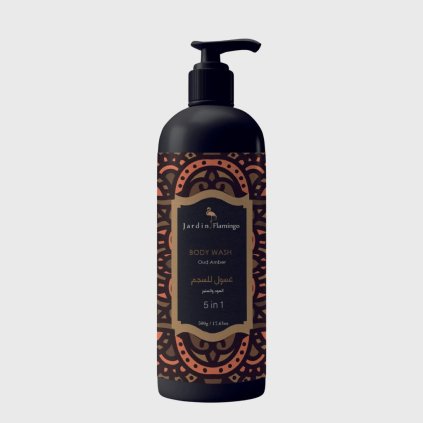 Jardin Flamingo Oud Amber Body Wash 5 in 1 sprchový gel 500 ml