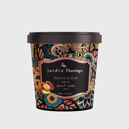Jardin Flamingo Sugar Scrub Argan cukrový tělový peeling 600 g