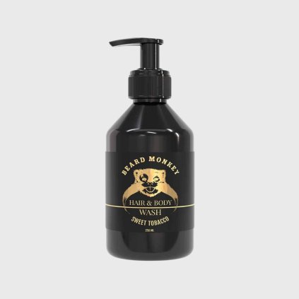 Beard Monkey Sweet Tobacco Hair & Body Wash mycí gel na vlasy a tělo 250 ml