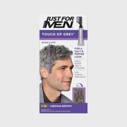 Just For Men Touch of Gray barva na vlasy pro redukci šedin Medium Brown:Středně hnědá T 35