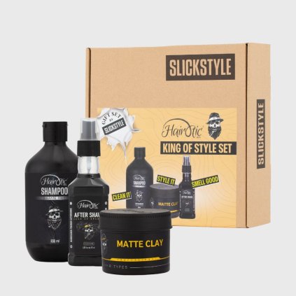 Slickstyle x Hairotic King of Style Set dárková kosmetická sada pro muže