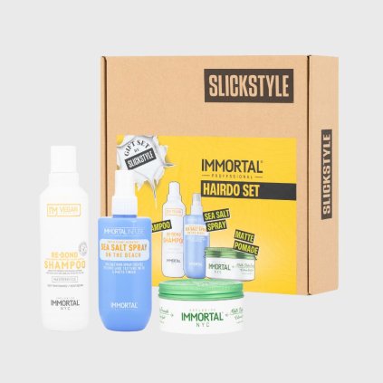 Slickstyle x Immortal Hairdo Set pánská dárková sada pro styling vlasů