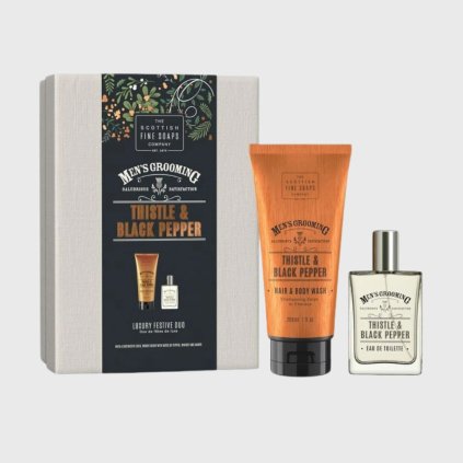 Scottish Fine Soaps Ostropestřec & Černý pepř Pánská dárková sada, 2 ks