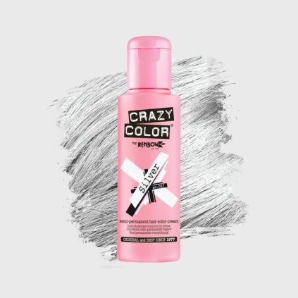 Crazy Color Silver No.027 barva na vlasy 100 ml