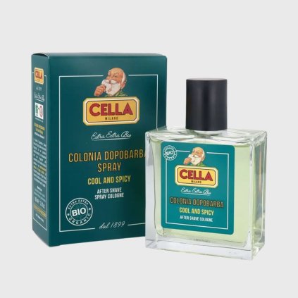 Cella Milano Organic After Shave Cologne Spray Cool and Spicy kolínská voda po holení ve spreji 100 ml