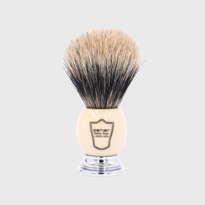 Parker Ivory Handle Pure Badger Shaving Brush štětka na holení z jezevčích štětin