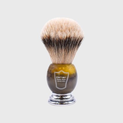 Parker Silvertip Badger Faux Horn Handle Shaving Brush štětka na holení z jezevčích štětin