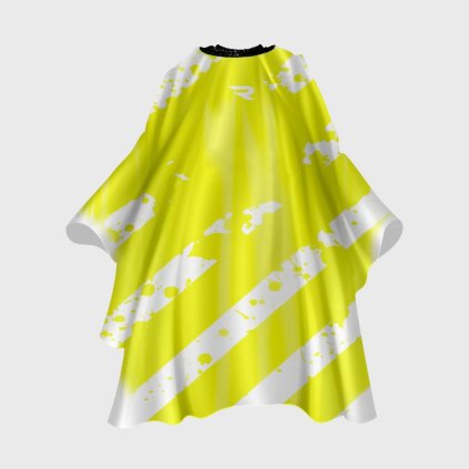 ROVRA Barber Cape Splash White:Green holičská pláštěnka