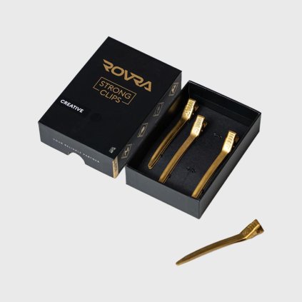 ROVRA Hair Clips Gold pinety do vlasů 4 ks