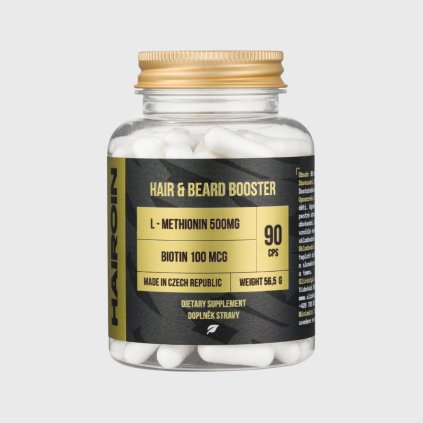 HAIROIN Hair & Beard Booster 2.0 vitamíny na podporu růstu vlasů a vousů 90 cps