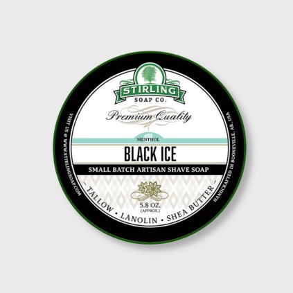 stirling soap company black ice mydlo na holeni