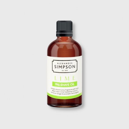 simpsons pre shave oil lime