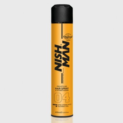 Nish Man Extra Strong Hair Spray silný lak na vlasy 400 ml