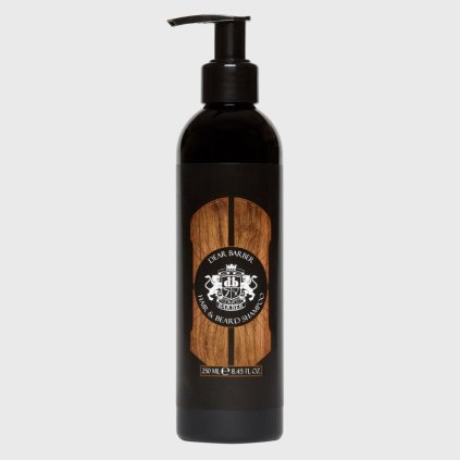 dear barber hair body shampoo sampon na vlasy a vousy 250ml