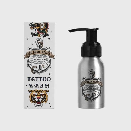 Mr Bear Tattoo Wash šetrný mycí gel pro tetovanou pokožku 50 ml