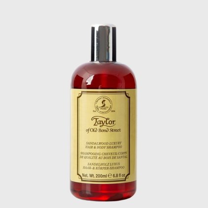 taylor of old bond street sandalwood hair body shampoo 200ml