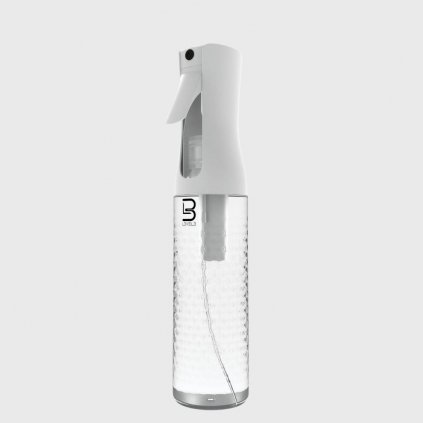 lv3 beveled spray bottle white clear