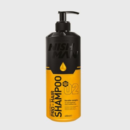 Nish Man Pro Hair Shampoo šampon na vlasy s keratinem 400 ml