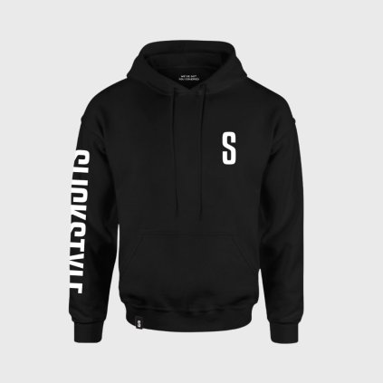 slickstyle sleeve logo hoodie