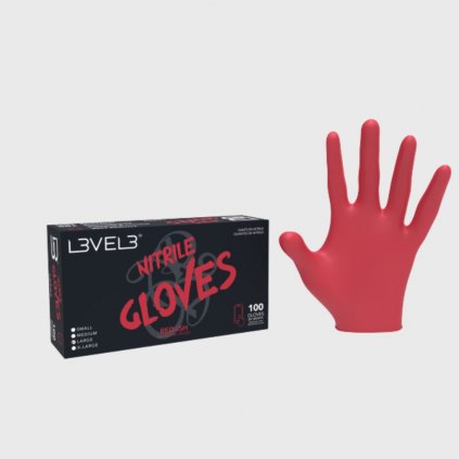 l3vel3 nitrilove rukavice red