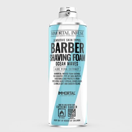 immortal infuse barber shaving foam ocean waves pena na holeni 500ml