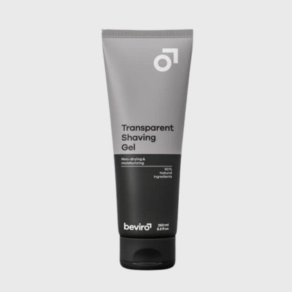 beviro transparentný gél na holenie 250ml