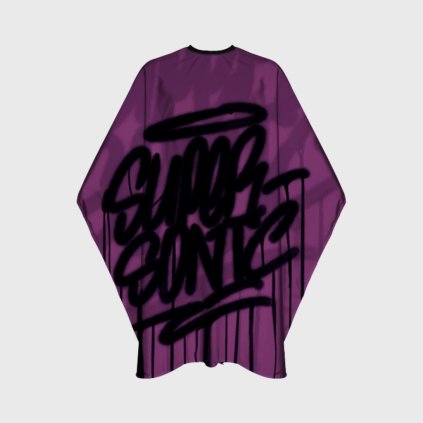 holičstvo marmara super sonic fialová holičská pláštenka