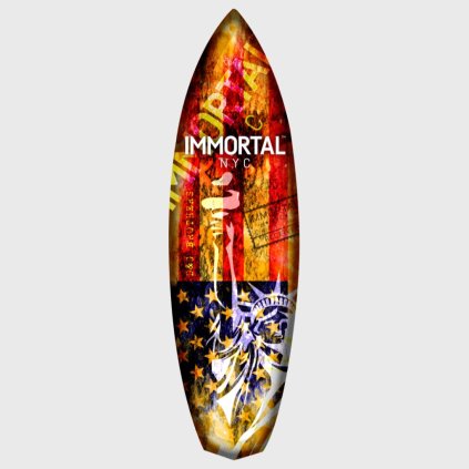 nesmrteľná socha slobody surfovať