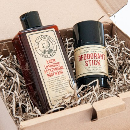 Captain Fawcett Expedition Reserve Body Wash & Dezodorant Gift Set Darčeková sada starostlivosti o telo