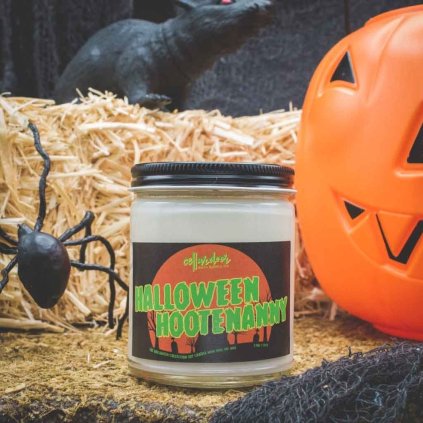 halloween hootenanny sójová sviečka