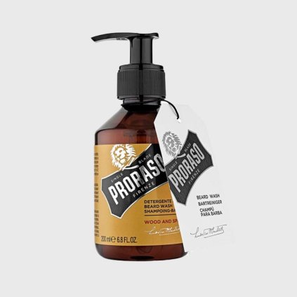 proraso šampón na fúzy wood and spice beard shampoo