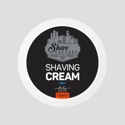 the shave factory krém na holenie mätový krém na holenie 125ml