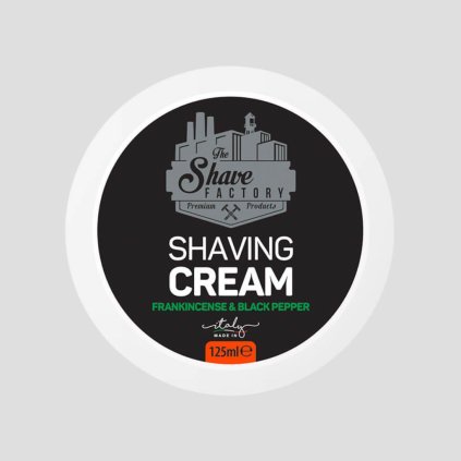 the shave factory kadidlo a čierne korenie krém na holenie 125ml