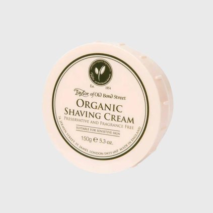 Taylor of Old Bond Street Organic Shaving Cream prírodný krem na holenie 150g