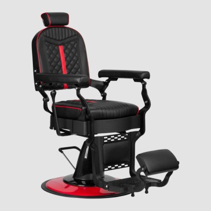 Barber kreslo Gabbiano Diego Black Red