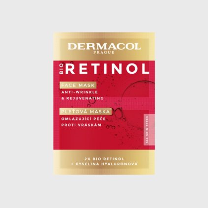 Dermacol Bio Retinol pleťová maska 16 ml